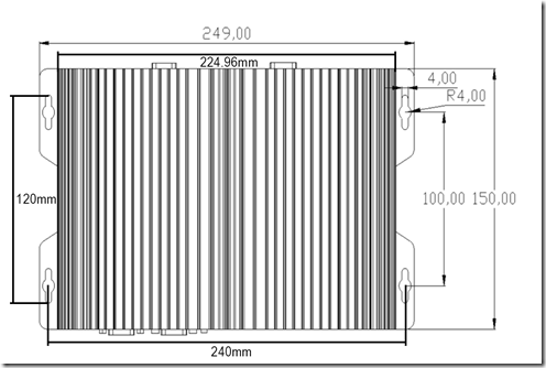 P12B-i7-8550 size 底板 尺寸 mm和cm