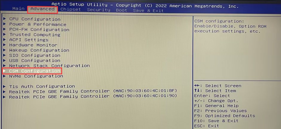 How to configure UEFI boot in a BIOS that supports UEFI and Legacy boot ...